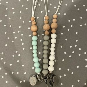 Lou Lou lollipop pacifier clips (SET OF 3)